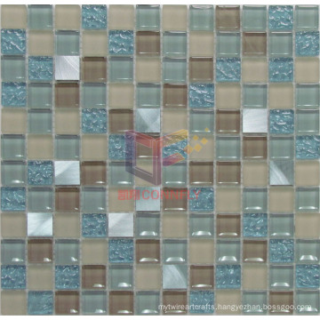 Blue Color Crystal Mix Blue Aluminium Mosaic (CS069)